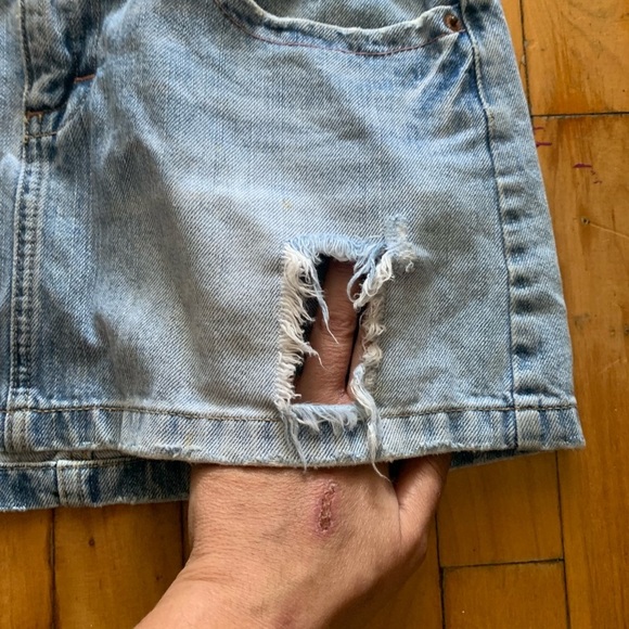 Vintage y2k American eagle micro mini denim skirt - Picture 5 of 8